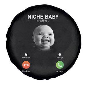 Funny Tuff Baby Meme Spare Tire Cover Tell Em Son AI Niche Baby Motion Holding Laugh TS02 Print Your Wear