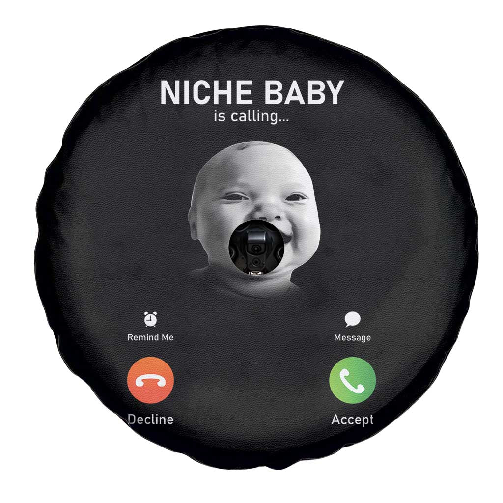 Funny Tuff Baby Meme Spare Tire Cover Tell Em Son AI Niche Baby Motion Holding Laugh TS02 Print Your Wear