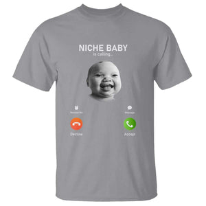 Funny Tuff Baby Meme T Shirt Tell Em Son AI Niche Baby Motion Holding Laugh TS02 Sport Gray Print Your Wear