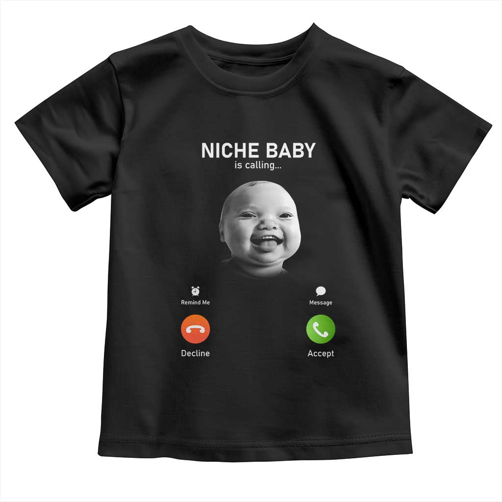 Funny Tuff Baby Meme Toddler T Shirt Tell Em Son AI Niche Baby Motion Holding Laugh TS02 Black Print Your Wear