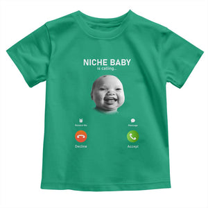 Funny Tuff Baby Meme Toddler T Shirt Tell Em Son AI Niche Baby Motion Holding Laugh TS02 Irish Green Print Your Wear