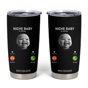Funny Tuff Baby Meme Tumbler Cup Tell Em Son AI Niche Baby Motion Holding Laugh TS02 Black Print Your Wear