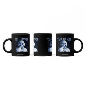 Funny Giggling Niche Baby Is Calling Coffee Mug Tuff Baby AI Laughing Gen Alpha Meme TS02 Print Your Wear