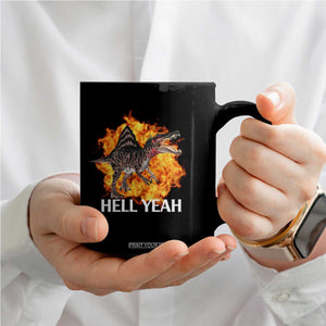 Spinosaurus Racha Explosion Hell Yeah Coffee Mug Dinosaur Shrieks Meme Funny Prehistoric Fire Blast TS02 Print Your Wear