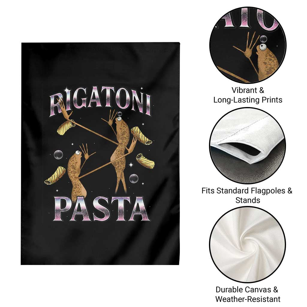 Rigatoni Pasta Lover Marcus The Worm Garden Flag Retro 90s Bootleg Weird Meme Internet Humor TS02 Print Your Wear