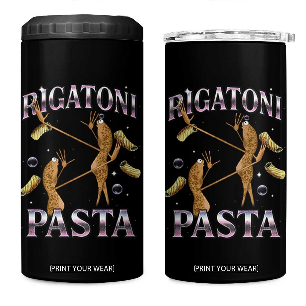 Rigatoni Pasta Lover Marcus The Worm 4 in 1 Can Cooler Tumbler Retro 90s Bootleg Weird Meme Internet Humor TS02 One Size: 16 oz Black Print Your Wear