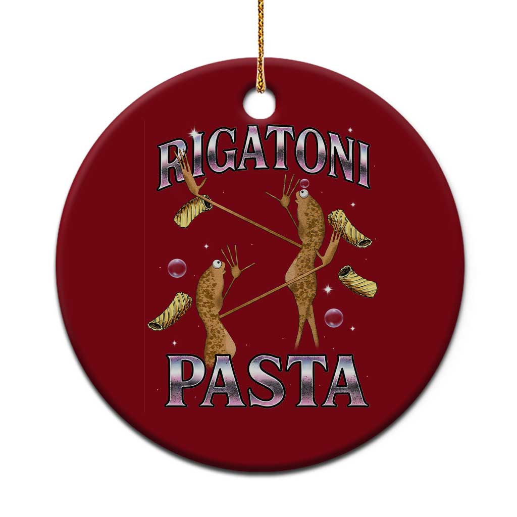 Rigatoni Pasta Lover Marcus The Worm Ceramic Ornament Retro 90s Bootleg Weird Meme Internet Humor TS02 1pc Red Print Your Wear