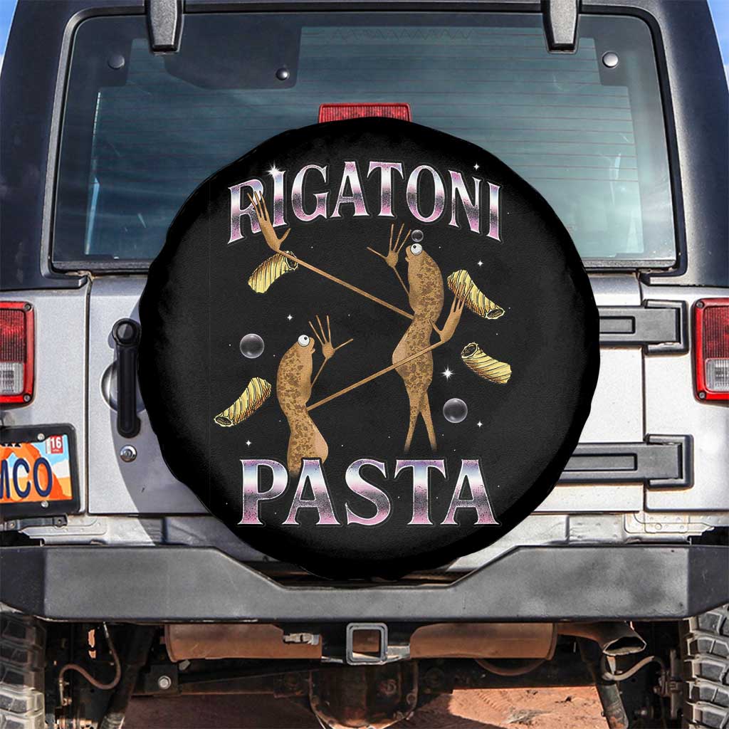 Rigatoni Pasta Lover Marcus The Worm Spare Tire Cover Retro 90s Bootleg Weird Meme Internet Humor TS02 No hole Black Print Your Wear