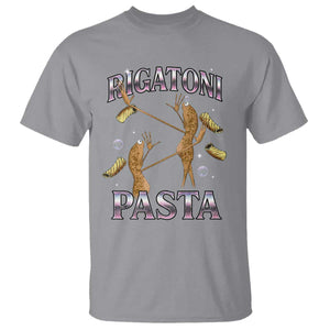 Rigatoni Pasta Lover Marcus The Worm T Shirt Retro 90s Bootleg Weird Meme Internet Humor TS02 Sport Gray Print Your Wear