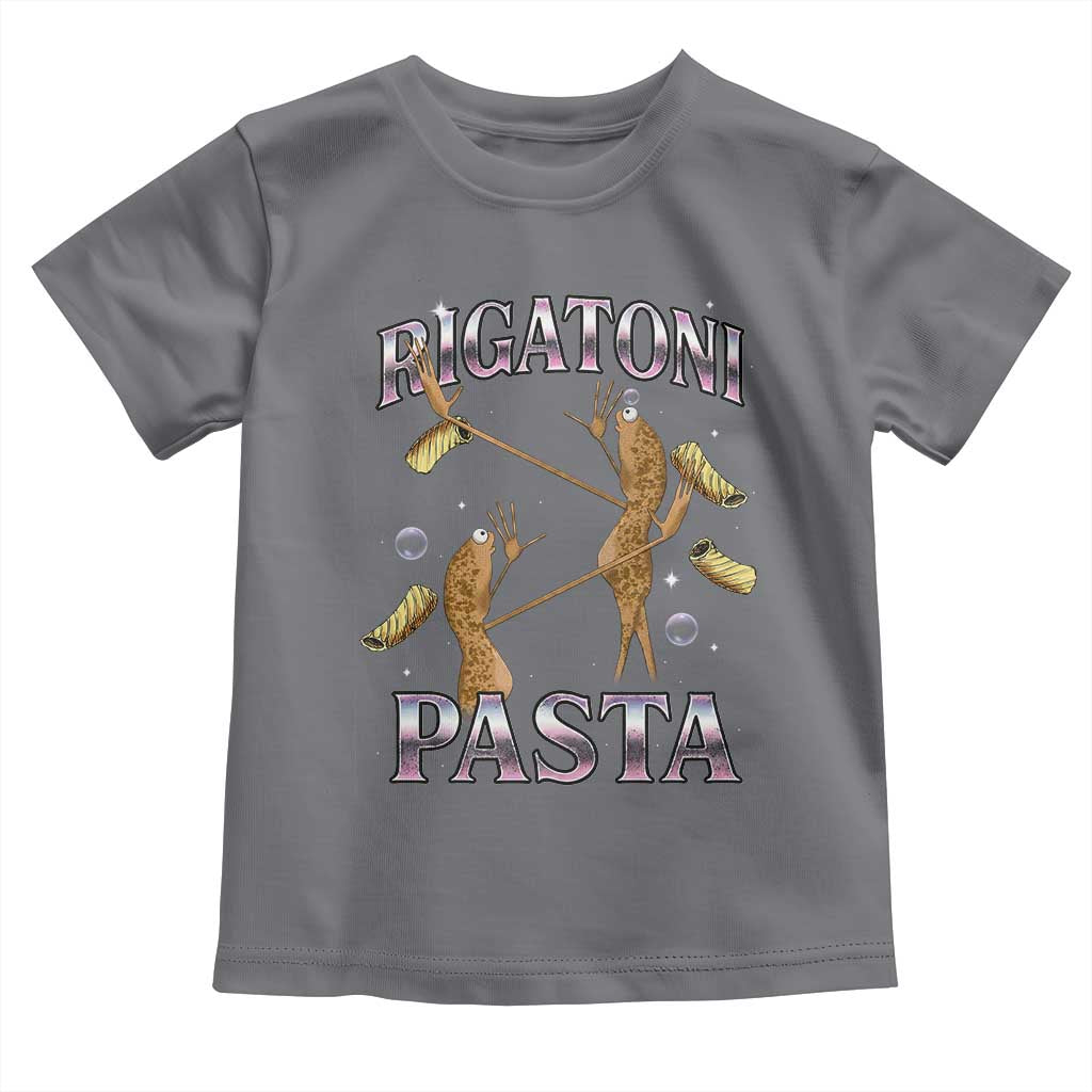 Rigatoni Pasta Lover Marcus The Worm Toddler T Shirt Retro 90s Bootleg Weird Meme Internet Humor TS02 Charcoal Print Your Wear