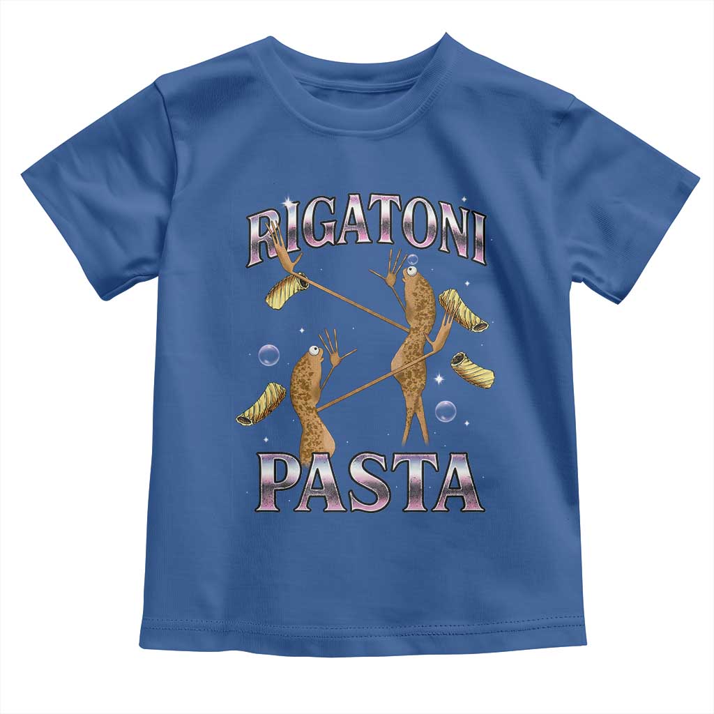 Rigatoni Pasta Lover Marcus The Worm Toddler T Shirt Retro 90s Bootleg Weird Meme Internet Humor TS02 Royal Blue Print Your Wear