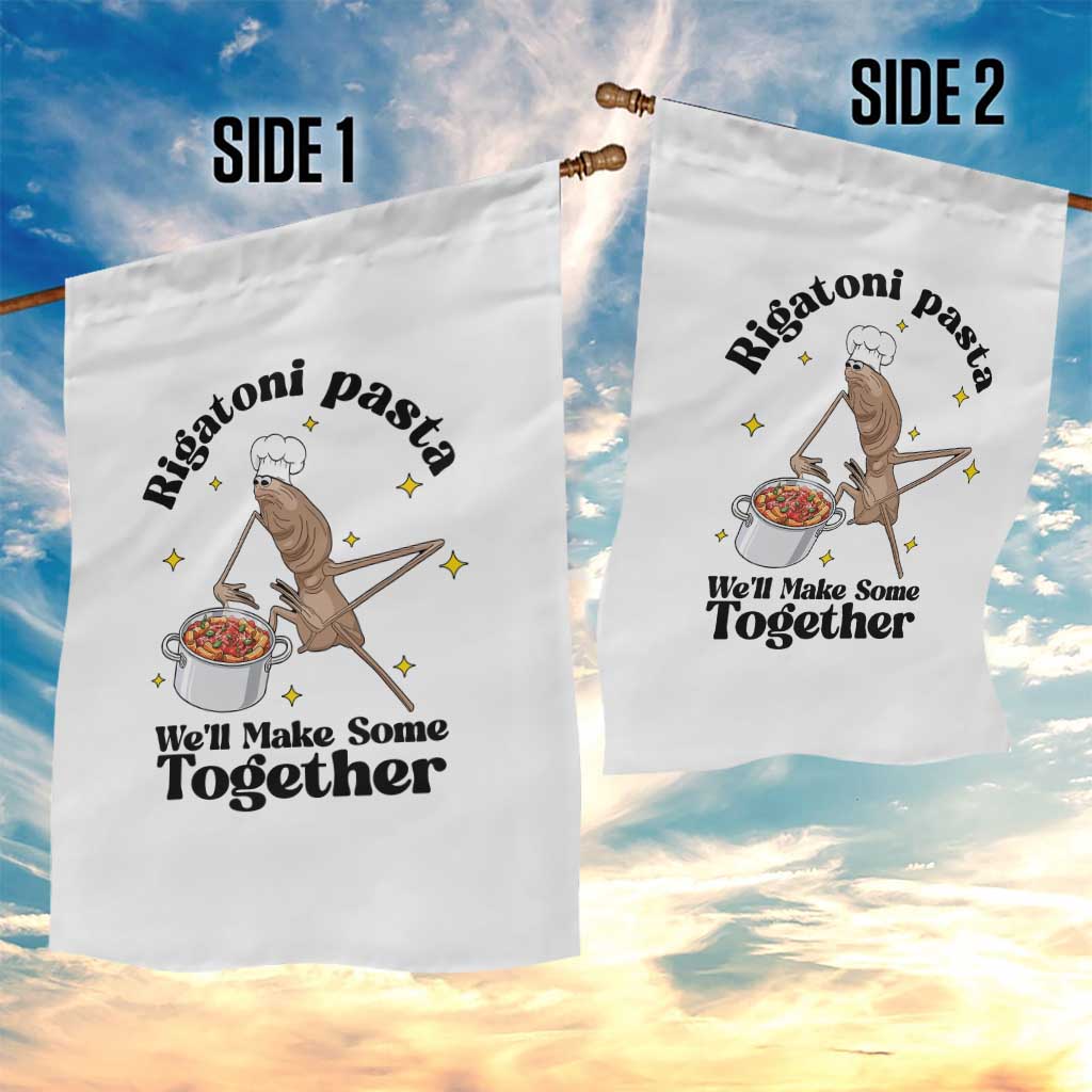 Rigatoni Pasta Chef Marcus The Worm Garden Flag We'll Make Some Together Wholesome Weird Meme TS02 Print Your Wear