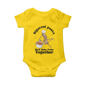 Rigatoni Pasta Chef Marcus The Worm Baby Onesie We'll Make Some Together Wholesome Weird Meme TS02 Daisy Print Your Wear