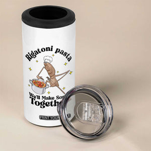 Rigatoni Pasta Chef Marcus The Worm 4 in 1 Can Cooler Tumbler We'll Make Some Together Wholesome Weird Meme TS02 Print Your Wear