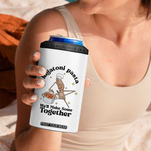Rigatoni Pasta Chef Marcus The Worm 4 in 1 Can Cooler Tumbler We'll Make Some Together Wholesome Weird Meme TS02 Print Your Wear
