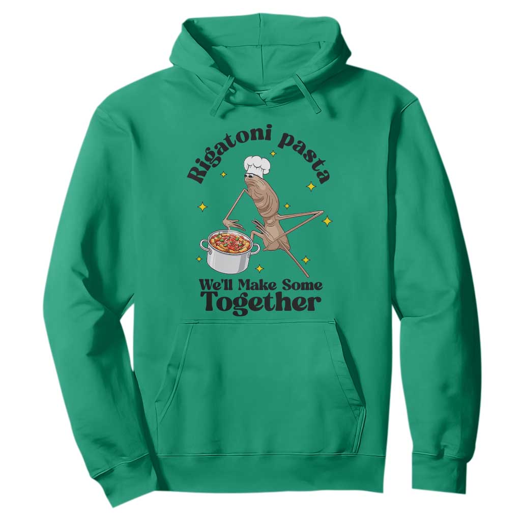 Rigatoni Pasta Chef Marcus The Worm Hoodie We'll Make Some Together Wholesome Weird Meme TS02 Irish Green Print Your Wear