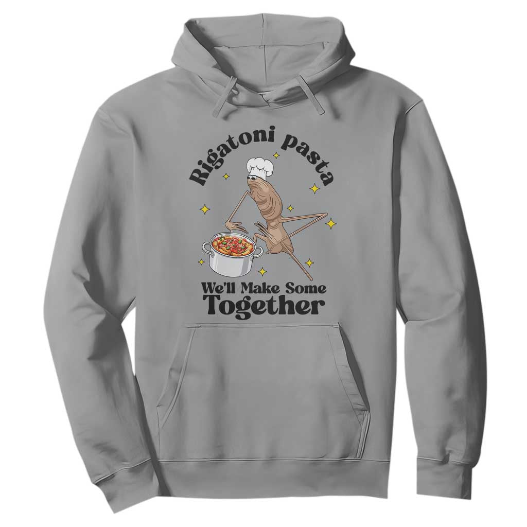 Rigatoni Pasta Chef Marcus The Worm Hoodie We'll Make Some Together Wholesome Weird Meme TS02 Sport Gray Print Your Wear