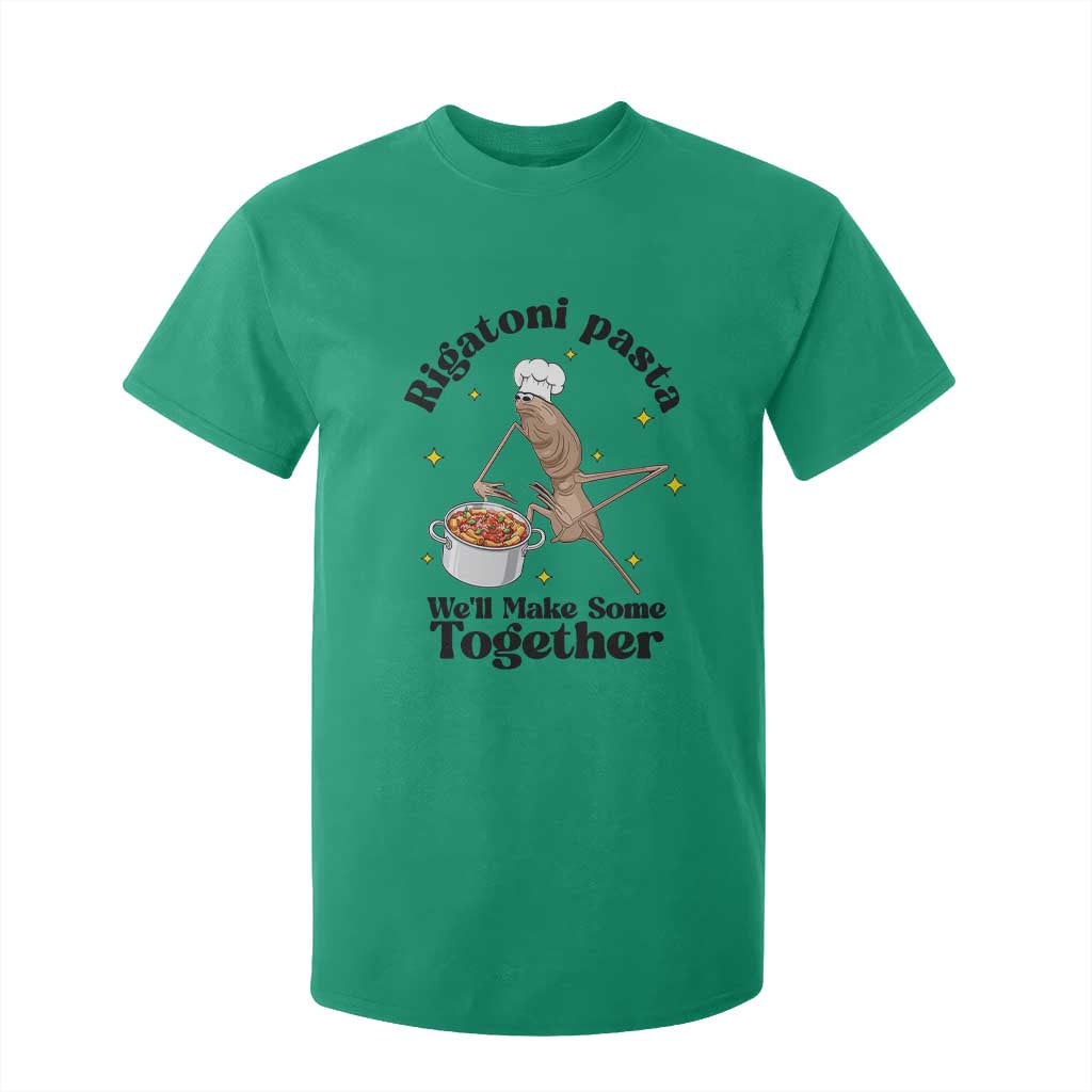 Rigatoni Pasta Chef Marcus The Worm T Shirt For Kid We'll Make Some Together Wholesome Weird Meme TS02 Irish Green Print Your Wear