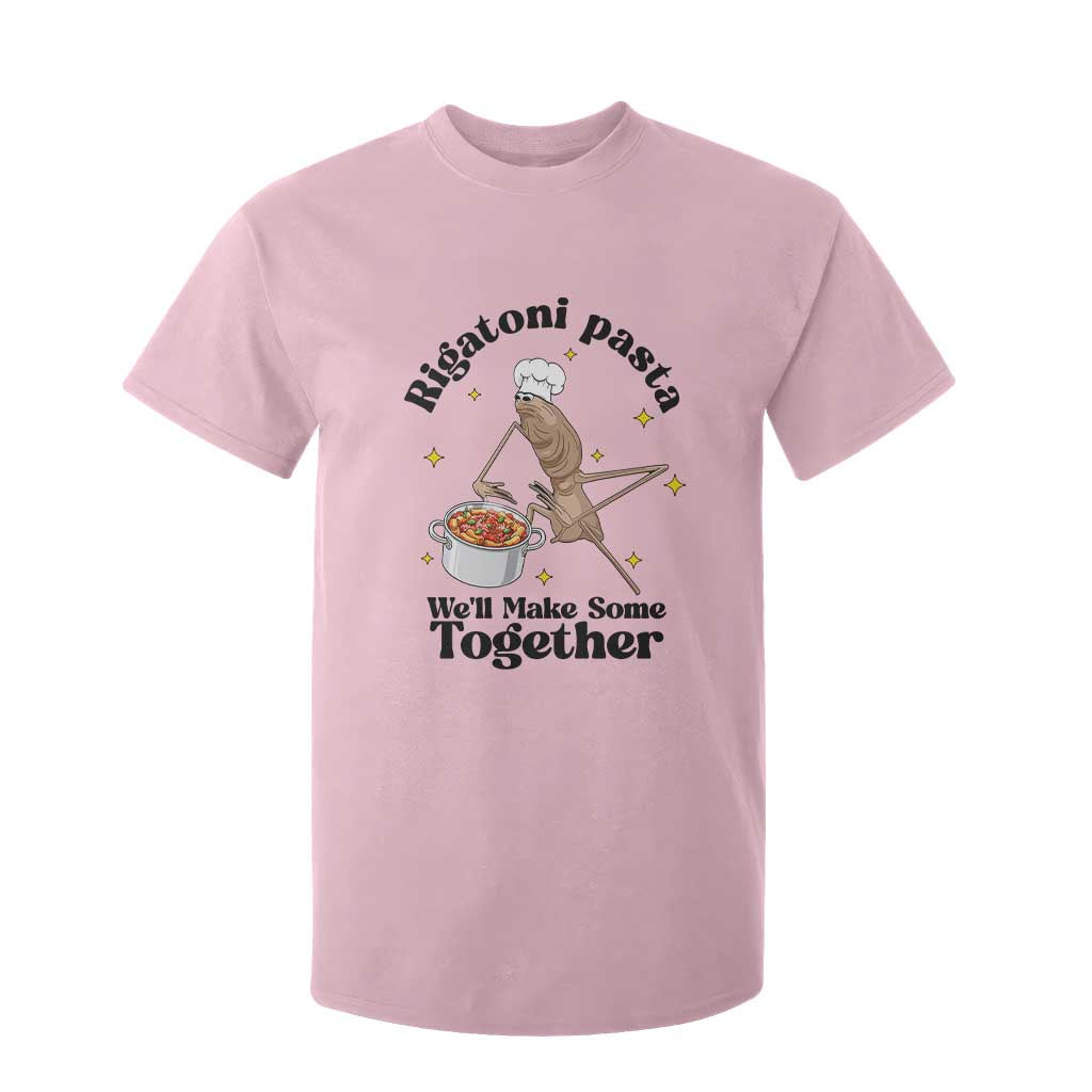 Rigatoni Pasta Chef Marcus The Worm T Shirt For Kid We'll Make Some Together Wholesome Weird Meme TS02 Light Pink Print Your Wear