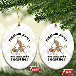 Rigatoni Pasta Chef Marcus The Worm Ceramic Ornament We'll Make Some Together Wholesome Weird Meme TS02 Print Your Wear