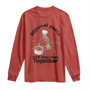 Rigatoni Pasta Chef Marcus The Worm Long Sleeve Shirt We'll Make Some Together Wholesome Weird Meme TS02 Red Print Your Wear