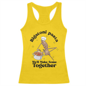 Rigatoni Pasta Chef Marcus The Worm Racerback Tank Top We'll Make Some Together Wholesome Weird Meme TS02 Daisy Print Your Wear