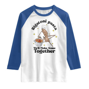 Rigatoni Pasta Chef Marcus The Worm Raglan Shirt We'll Make Some Together Wholesome Weird Meme TS02 White Royal Print Your Wear