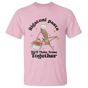 Rigatoni Pasta Chef Marcus The Worm T Shirt We'll Make Some Together Wholesome Weird Meme TS02 Light Pink Print Your Wear