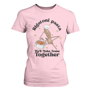 Rigatoni Pasta Chef Marcus The Worm T Shirt For Women We'll Make Some Together Wholesome Weird Meme TS02 Light Pink Print Your Wear