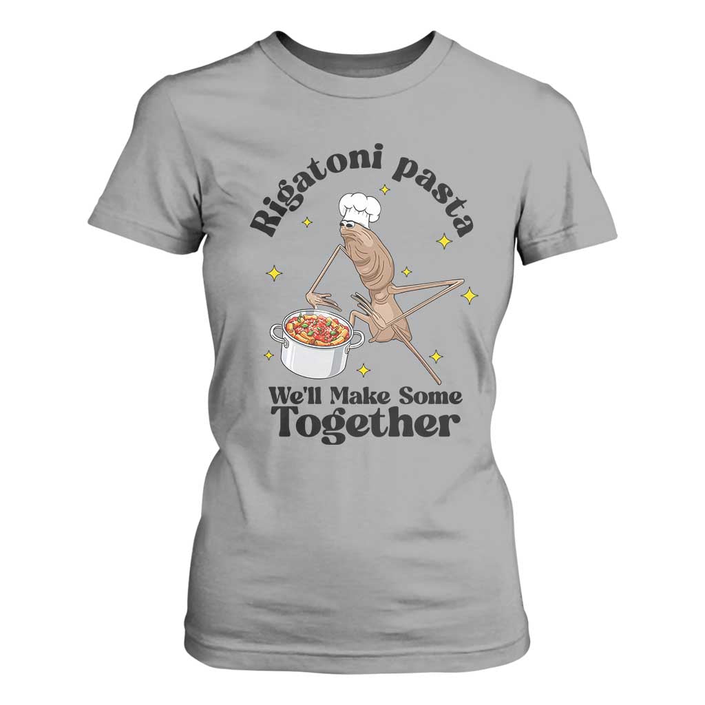 Rigatoni Pasta Chef Marcus The Worm T Shirt For Women We'll Make Some Together Wholesome Weird Meme TS02 Sport Gray Print Your Wear