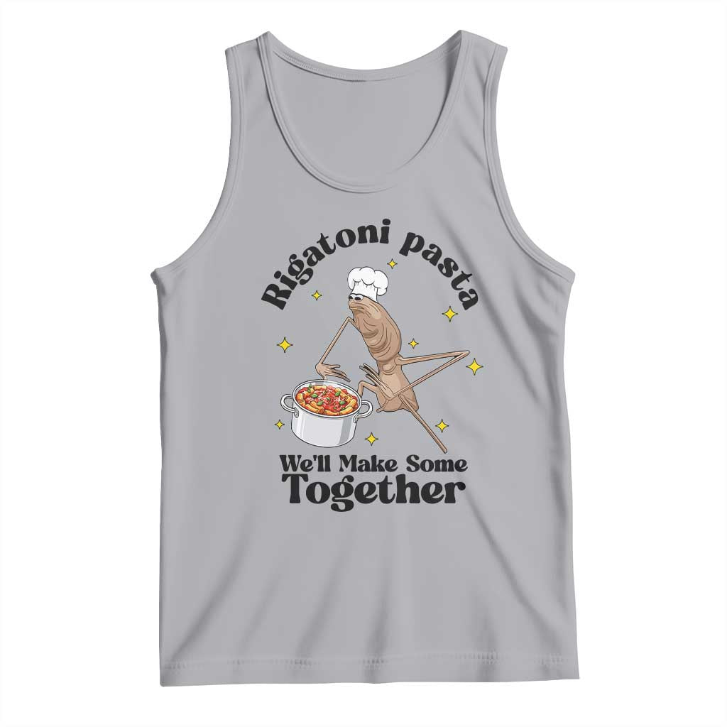 Rigatoni Pasta Chef Marcus The Worm Tank Top We'll Make Some Together Wholesome Weird Meme TS02 Athletic Heather Print Your Wear