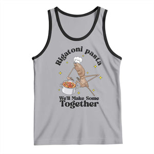 Rigatoni Pasta Chef Marcus The Worm Tank Top We'll Make Some Together Wholesome Weird Meme TS02 Athletic Heather Black Print Your Wear