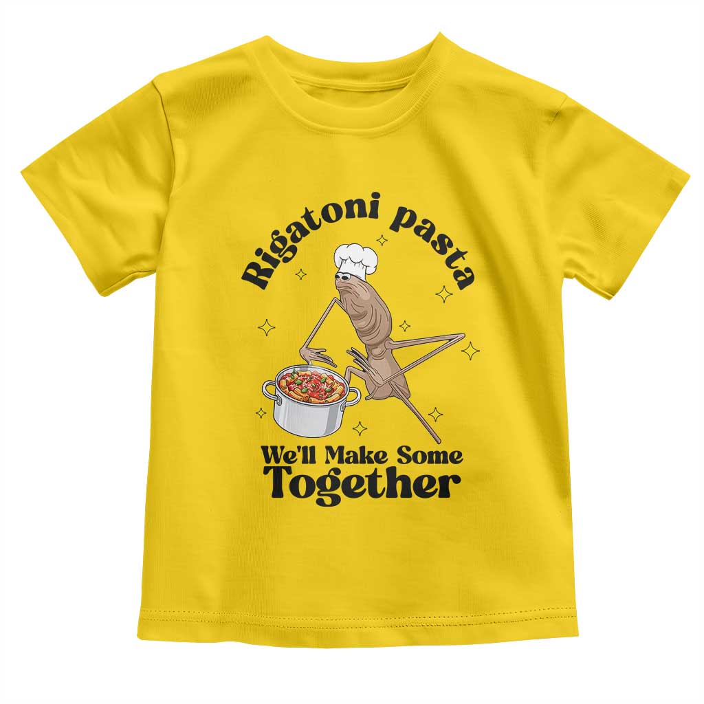Rigatoni Pasta Chef Marcus The Worm Toddler T Shirt We'll Make Some Together Wholesome Weird Meme TS02 Daisy Print Your Wear