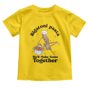 Rigatoni Pasta Chef Marcus The Worm Toddler T Shirt We'll Make Some Together Wholesome Weird Meme TS02 Daisy Print Your Wear