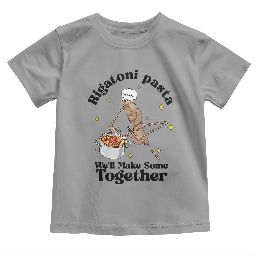 Rigatoni Pasta Chef Marcus The Worm Toddler T Shirt We'll Make Some Together Wholesome Weird Meme TS02 Sport Gray Print Your Wear