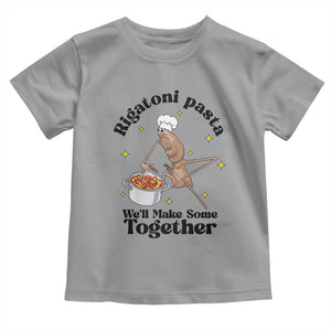 Rigatoni Pasta Chef Marcus The Worm Toddler T Shirt We'll Make Some Together Wholesome Weird Meme TS02 Sport Gray Print Your Wear