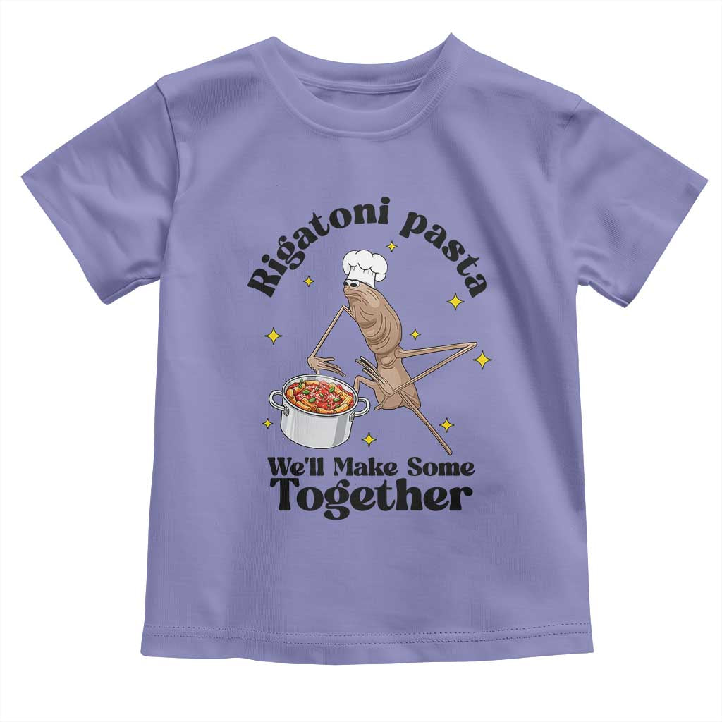 Rigatoni Pasta Chef Marcus The Worm Toddler T Shirt We'll Make Some Together Wholesome Weird Meme TS02 Violet Print Your Wear