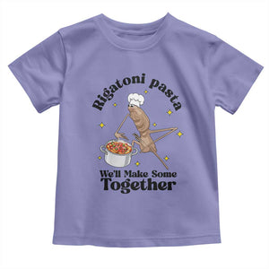 Rigatoni Pasta Chef Marcus The Worm Toddler T Shirt We'll Make Some Together Wholesome Weird Meme TS02 Violet Print Your Wear