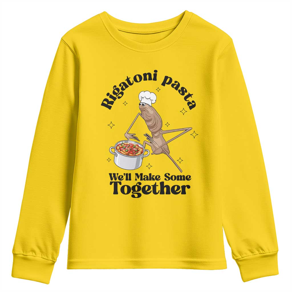Rigatoni Pasta Chef Marcus The Worm Youth Sweatshirt We'll Make Some Together Wholesome Weird Meme TS02 Daisy Print Your Wear