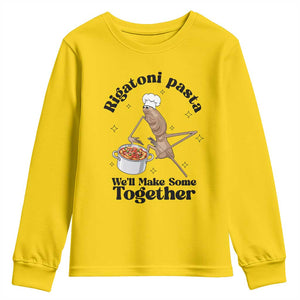 Rigatoni Pasta Chef Marcus The Worm Youth Sweatshirt We'll Make Some Together Wholesome Weird Meme TS02 Daisy Print Your Wear