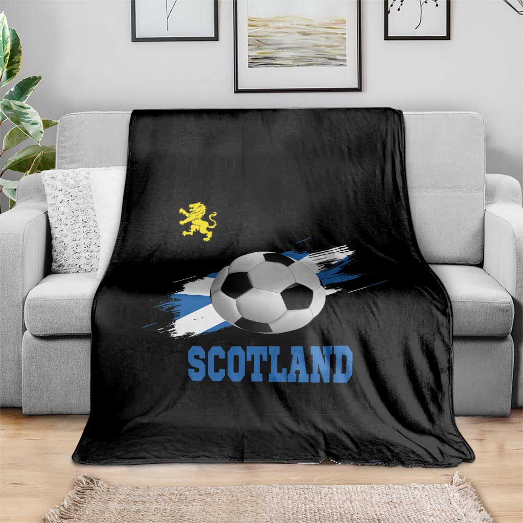 Scotland Soccer Flag Throw Blanket Scottish Football Fans Pride TS02 Print Your Wear