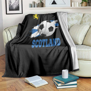 Scotland Soccer Flag Throw Blanket Scottish Football Fans Pride TS02 Print Your Wear