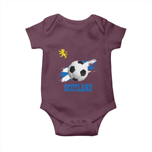 Scotland Soccer Flag Baby Onesie Scottish Football Fans Pride TS02 Maroon Print Your Wear