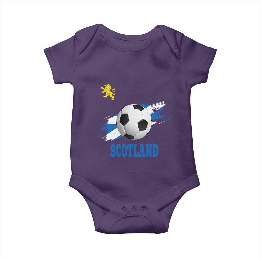 Scotland Soccer Flag Baby Onesie Scottish Football Fans Pride TS02 Purple Print Your Wear