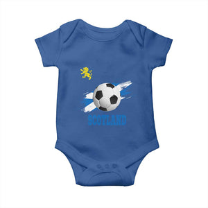 Scotland Soccer Flag Baby Onesie Scottish Football Fans Pride TS02 Royal Blue Print Your Wear