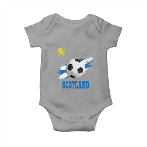 Scotland Soccer Flag Baby Onesie Scottish Football Fans Pride TS02 Sport Gray Print Your Wear