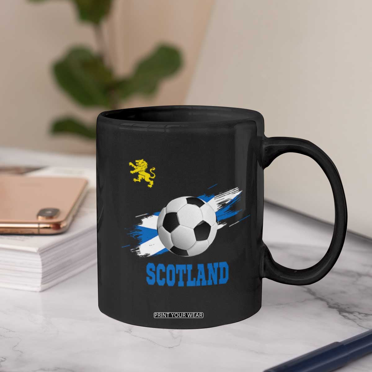Scotland Soccer Flag Coffee Mug Scottish Football Fans Pride TS02 Print Your Wear
