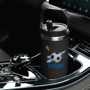 Scotland Soccer Flag Flip Straw Tumbler Scottish Football Fans Pride TS02 Print Your Wear