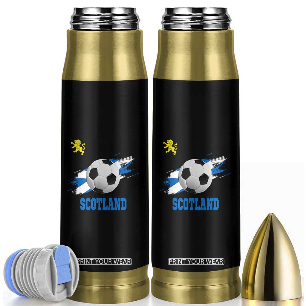 Scotland Soccer Flag Bullet Tumbler Scottish Football Fans Pride TS02 Black Print Your Wear