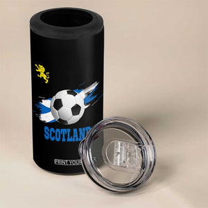 Scotland Soccer Flag 4 in 1 Can Cooler Tumbler Scottish Football Fans Pride TS02 Print Your Wear